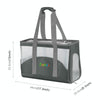FUNADD Breathable Pet Carrier Bag, Grey - Portable & Durable