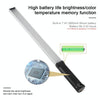 PULUZ RGB Colorful Photo LED Stick Adjustable Color Temperature Handheld LED Fill Light with Remote Control(Black)