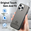 For iPhone 11 Pro Twill Fabric Leather Skin Back Phone Case(Gray)
