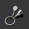 2pcs Simulated Badminton Metal Key Chain Arena Club Gift(Small)