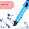 Astronaut 3D Printing Pen Low Temperature Intelligent Wireless Stereo Graffiti Painting Children 3D Brush, Battery Capacity:1000 mAH(White)