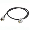 UHF Male To UHF Male RG58 Coaxial Adapter Cable, Cable Length:0.5m