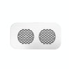 FY101 Charging Bluetooth Speaker Radio Alarm Mirror Electronic Clock(White)