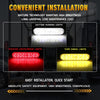 2 PCS 24LED Reflector Brake Light Turn Signal Light(Red Shell Red Light)