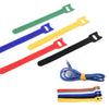 60 PCS T-Shaped Cable Organizer Belt Nylon Winder Buckle, Length: 30cm(Color Random Delivery)