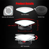 3R 3R-357 Car Suction Cup Auxiliary Side View Mirror Round Blind Spot Mirror