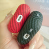 For AirPods 1 / 2 Carbon Fiber TPU Frosted Earphone Protective Case(Red)