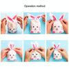 1bag Cartoon Rabbit Ears Gift Packaging Bags Candy Baking Snowflake Cookies Bags, Size: 13x23cm(Pink Black Mouth)