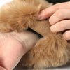 Imitation Rabbit Fur Wrist Sleeves Dual-use Anti-Flooding Sleeves, Size:One Size(Khaki)
