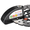 Motorcycles / Bicycle Anti-theft Lock Alarm Disc Brakes Lock with Cable and Bag (Black)