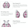 Sterling Silver Insect Earrings Seven-star Ladybug Earrings Platinum-plated Girl Earrings