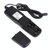 RST-7002 LCD Screen Time Lapse Intervalometer Shutter Release Digital Timer Remote Controller with C8 Cable for CANON 1D/1DS/50D/40D/30D/20D/10D/5D/7D Camera(Black)