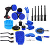22pcs/set WRS-CS29 Car Wash Cleaning Brush Set Car Interior Crevice Cleaning Electric Drill Brush