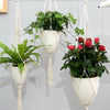 Handmade Hemp Rope Hanging Plastic Water Storage Flowerpot, Size: D03 Caliber 11.5cm
