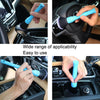 Car Details Soft Bristle Interior Brush Crevice Cleaning Brush, Style: Short Blue Handle