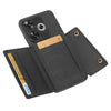 For Xiaomi Poco F6 Double Buckle Card Slots Magnetic Phone Case(Black)
