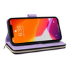 For iPhone 12 / 12 Pro Nine-card Slots Zipper Wallet Bag Leather Phone Case(Light Purple)