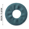 Universal Knitted Washable Toilet Pad Home Thickened Warm Toilet Cover, Style: With Handle Gray