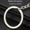 Double-Sided Three-Dimensional Plating Alphabet Keychain, Style: R