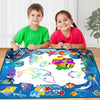6614 Children Water Drawing Canvas Magic Graffiti Mat, Size: 100 x 80cm New Version