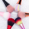 Nail Dust Cleaning Brush Nail Glitter Remover UV Gel Powder Removal Acrylic Nail Brushes Manicure Tools Rose Gold Color Hair