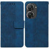 For Asus Zenfone 9 Geometric Embossed Flip Leather Phone Case(Blue)