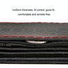 38cm Four-season Embossed Hand-sewn Cowhide Steering Wheel Cover(Coffee)