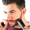 4 PCS Beard Styling Ruler Shaving Tools(Red)