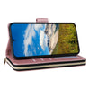 For Samsung Galaxy S24+ 5G Nine-card Slots Zipper Wallet Bag Leather Phone Case(Rose Gold)
