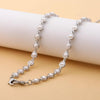 Retro Love Pearl Multi-Purpose  Anti-Lost Hanging Mask Glasses Chain(Silver)