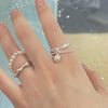 Light Luxury Cat Eye Stone Open Adjustable Ring, Specification:J2554