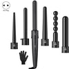 6 In 1 Tube Changed LED Display Tourmaline Ceramic Hair Curler(EU Plug)