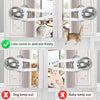 Pet Fence Gate | 31x7cm | No-Drill | Cat & Small Dog | White