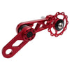 Litepro Folding Bike Guide Wheel LP Oval Chainring Chain Zipper Rear Derailleur Chain(Red)