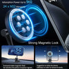 Center Console 360 Rotating Magnetic Car Phone Holder Zinc Alloy Automotive Navigation Bracket(Black)