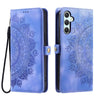 For Samsung Galaxy A36 Skin Feel Totem Embossed Leather Phone Case(Purple)