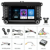 A3040 For Volkswagen 7-inch 2+32G Android Car Navigation Central Control Large Screen Player With Wireless CarPlay, Style:Standard+12Lights Camera