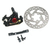 3 in 1 Scooter Modified Hydraulic Brake + 120mm Disc Brake Disc + Modified Seat Set For Xiaomi Mijia M365 Pro(Black Brake + Black Adapter)