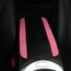 32x19cm PU Carbon Fiber Leather Central Armrest Box Cover Anti-slip Pad(Pink)