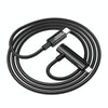 hoco U135 USB-C / Type-C to 8 Pin, USB-C / Type-C Incredible 2 in 1 Charging Data Cable, Length:1m(Black)
