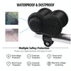 CS-834A3 Multi-function Motorcycle Waterproof Aluminium Alloy Mobile Phone Dual USB Charger Cigarette Lighter with Digital Display Switch(Grey)