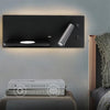 Left Wireless Wall Lamp USB 5V Charger Wall Lights Hotel Headboard Reading Lighting Spot Luminaire Lamp(Matt Black)