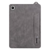 For Samsung Galaxy Tab A9+ TPU Leather Back Tablet Case with Wristband(Grey)