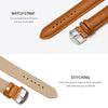407 YAZOLE Men Fashion Business Leather Band Quartz Wrist Watch(Brown + White)