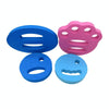 1pair Adult Children Swimming Hand Grip Floating Board Thickened Water Beater Board, Color: Oval Dark Blue