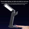 USAMS US-CD181 15W 4 in 1 Folding Desktop Wireless Charger Stand with Lamp(Black)