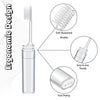 Foldable Toothbrush Set For Traveling Business Portable Hotel Transparent Storage Toothbrush, Packing: OPP Bag