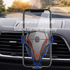 Carbon Fiber Automotive Phone Holder Car Navigation Bracket Telescopic Model, Specification: Air Outlet(Love Model)