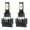2pcs H11B 3570 2LED 80W Car Headlight Bulbs High Bright Fog Lights(Yellow)
