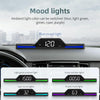 HUD GPS Speedometer Head-Up Display with Colour Ambient Light